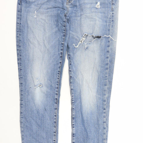 Gap Mens Blue Cotton Straight Jeans Size 36 in L31 in Regular Zip