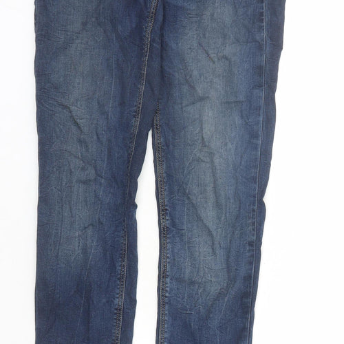 H&M Womens Blue Cotton Skinny Jeans Size 26 in L31 in Regular Zip