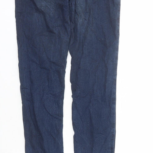 H&M Womens Blue Cotton Skinny Jeans Size 26 in L31 in Regular Zip