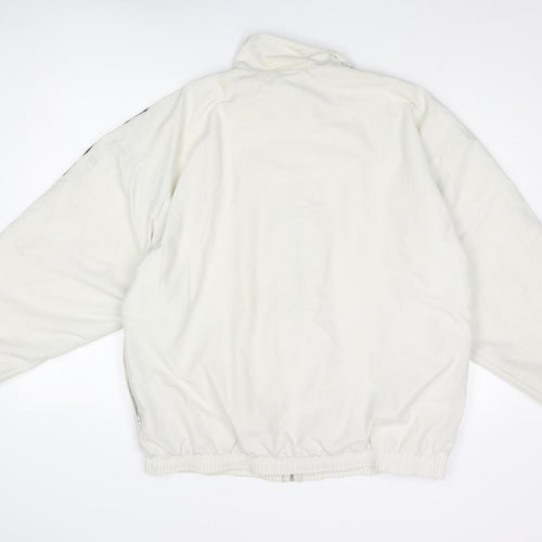 Reebok Mens Ivory Jacket Size M Zip - Logo