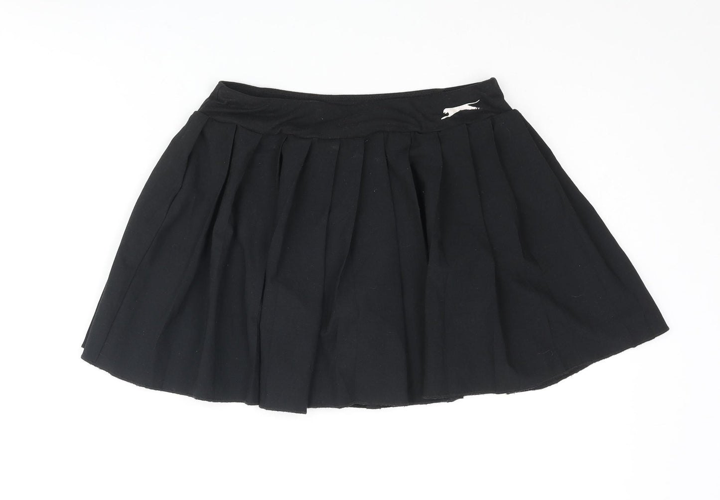Slazenger Womens Black Polyester Athletic Skort Size 8 Regular Pull On - Logo