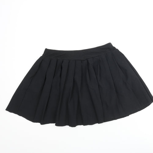 Slazenger Womens Black Polyester Athletic Skort Size 8 Regular Pull On - Logo