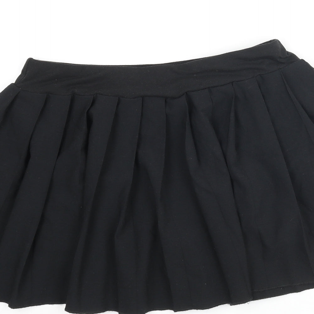 Slazenger Womens Black Polyester Athletic Skort Size 8 Regular Pull On - Logo