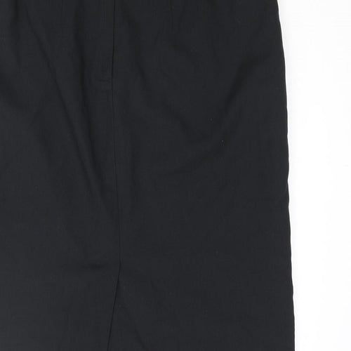 Klass Womens Black Polyester Straight & Pencil Skirt Size 16 Zip
