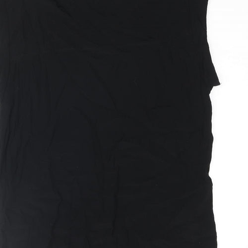 Mango Womens Black Viscose Camisole Blouse Size S Round Neck