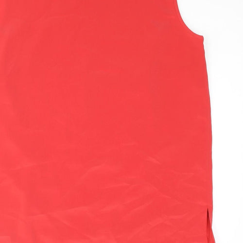 Basler Womens Red Polyester Camisole Blouse Size 14 Scoop Neck