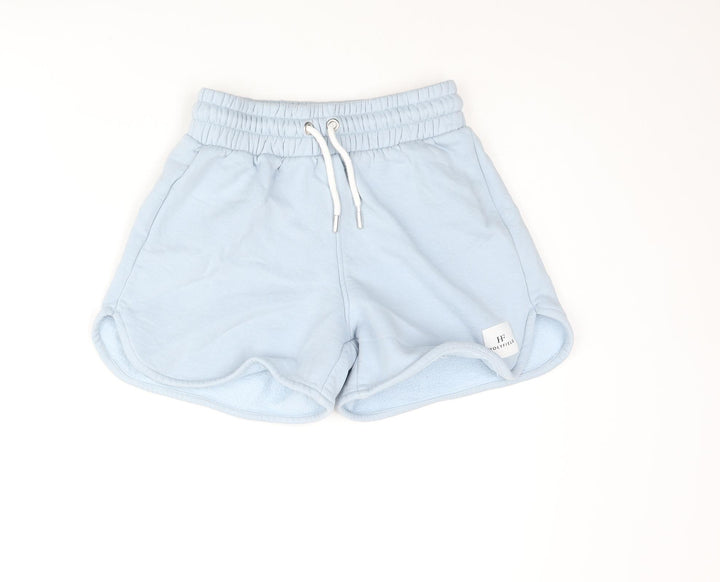 Holyfield Girls Blue Cotton Sweat Shorts Size M L4 in Regular Drawstring - Age 12-14