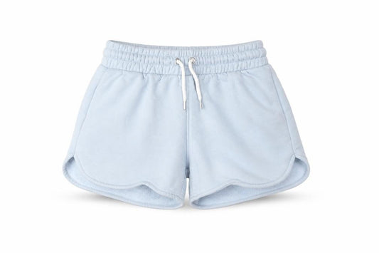 Holyfield Girls Blue Cotton Sweat Shorts Size M L4 in Regular Drawstring - Age 12-14