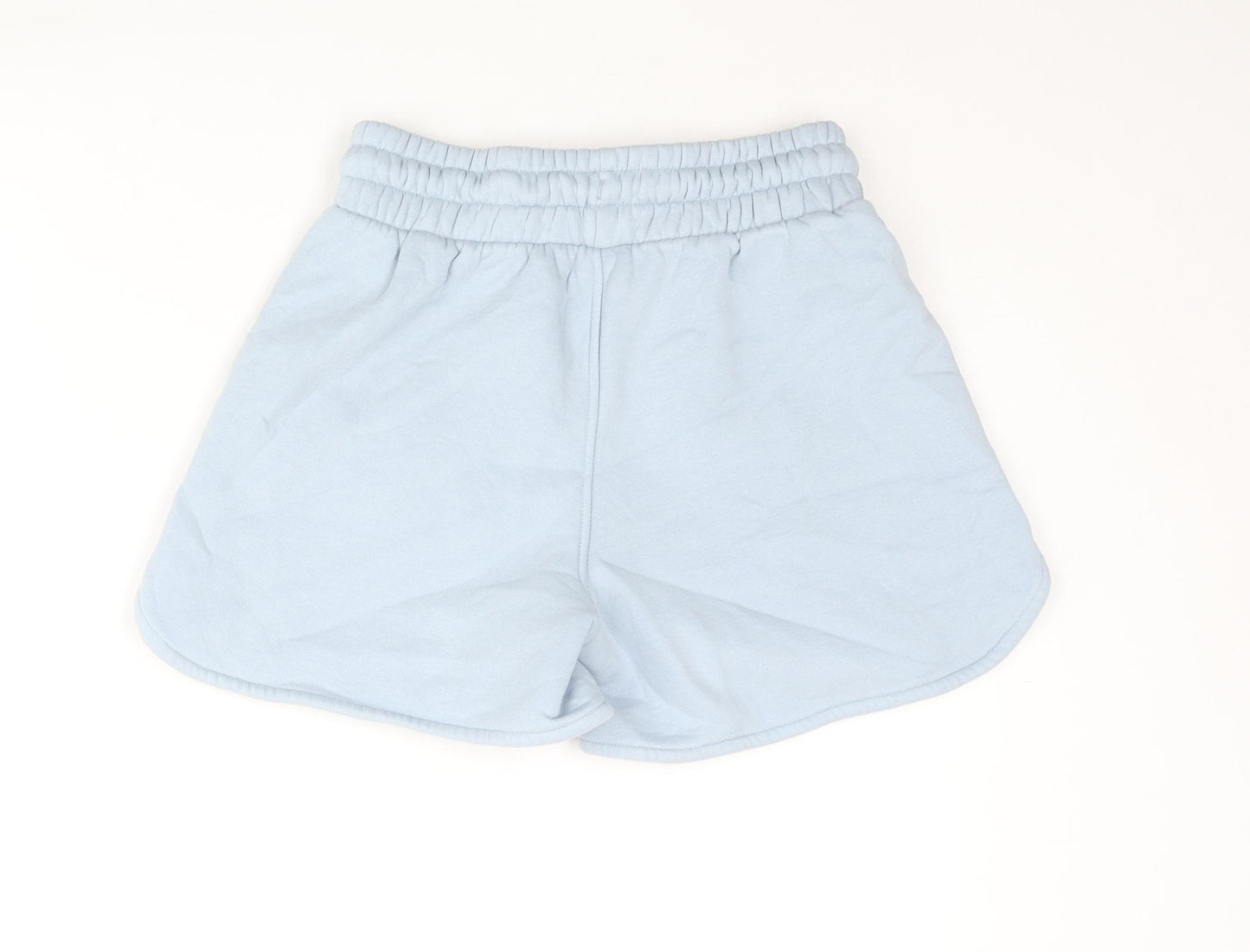 Holyfield Girls Blue Cotton Sweat Shorts Size M L4 in Regular Drawstring - Age 12-14