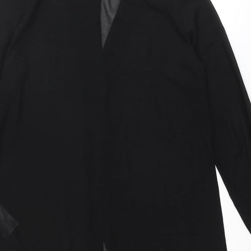 Object Womens Black Polyester Tunic Button-Up Size 10 Collared