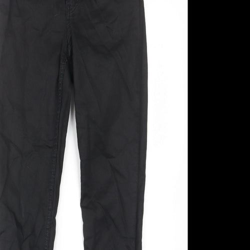 H&M Womens Black Cotton Skinny Jeans Size 8 L28 in Regular Zip - Pockets, Belt Loops