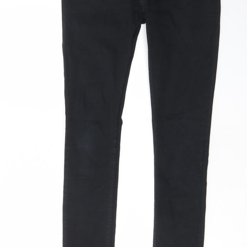 Denim & Co. Mens Black Cotton Skinny Jeans Size 32 in L34 in Regular Zip - Pockets, Belt Loops