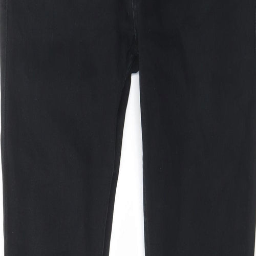Denim & Co. Mens Black Cotton Skinny Jeans Size 32 in L34 in Regular Zip - Pockets, Belt Loops