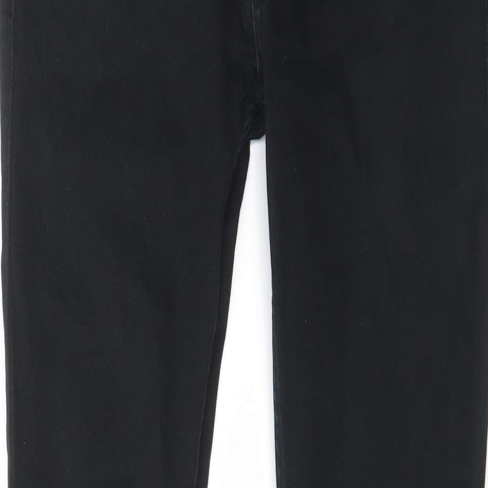 Denim & Co. Mens Black Cotton Skinny Jeans Size 32 in L34 in Regular Zip - Pockets, Belt Loops