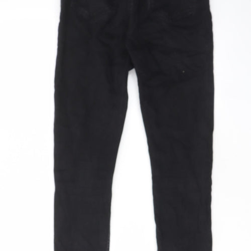 M-17 Womens Black Cotton Skinny Jeans Size 10 L27 in Regular - Elastic waist