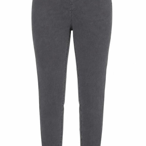 Marks and Spencer Womens Grey Cotton Skinny Jeans Size 10 L27 in Regular - Elastic waist