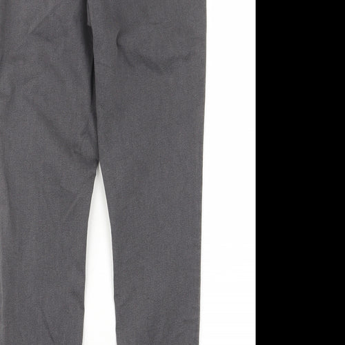 Marks and Spencer Womens Grey Cotton Skinny Jeans Size 10 L27 in Regular - Elastic waist