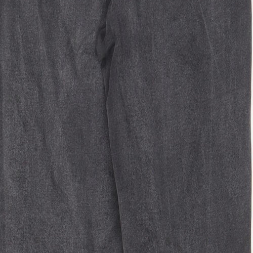 Denim & Co. Womens Grey Cotton Skinny Jeans Size 14 L29 in Regular Zip - Pockets