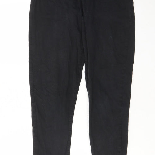 Denim & Co. Womens Black Cotton Skinny Jeans Size 14 L30 in Regular Zip - Pockets
