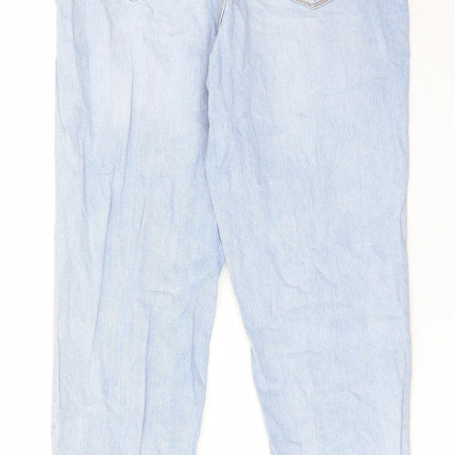 BDG Womens Blue Cotton Straight Jeans Size 30 in L30 in Regular Zip - Pockets, Belt Loops
