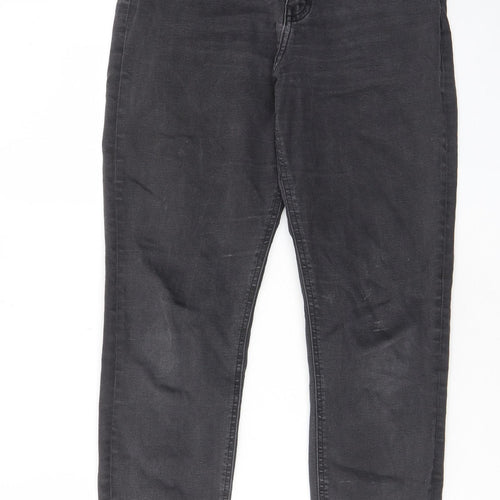 ASOS Womens Grey Cotton Skinny Jeans Size 28 in L30 in Regular Zip - Pockets, Belt Loops