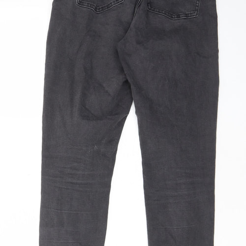 ASOS Womens Grey Cotton Skinny Jeans Size 28 in L30 in Regular Zip - Pockets, Belt Loops
