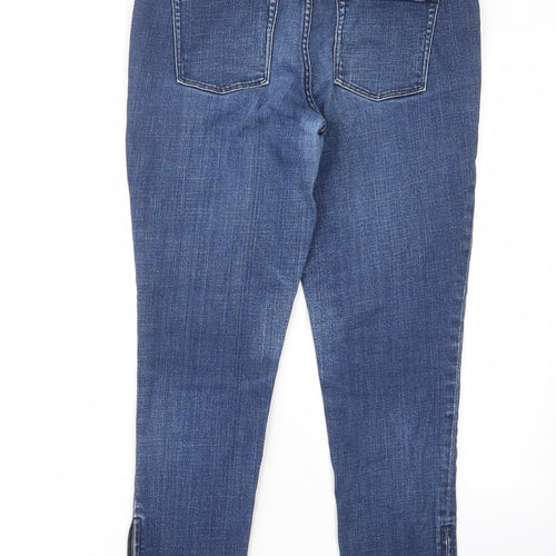 Gap Womens Blue Cotton Skinny Jeans Size 12 L26 in Regular Zip - Pockets, Belt Loops, Zips