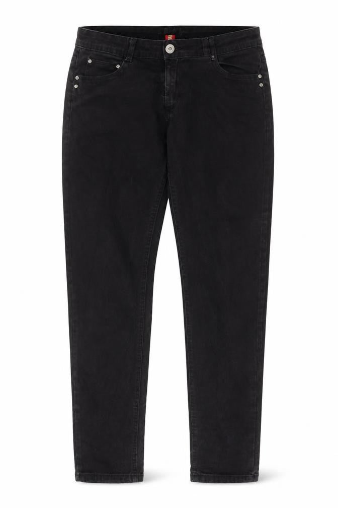 Denim & Co. Womens Black Cotton Skinny Jeans Size 12 L30 in Regular Zip - Pockets, Belt Loops