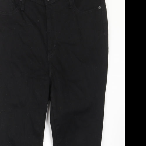 Madewell Womens Black Cotton Skinny Jeans Size 18 L24 in Regular Zip - Pockets, Belt Loops