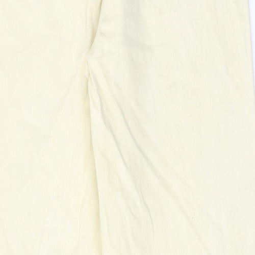 COLLUSION Womens Yellow Cotton Straight Jeans Size 30 in L36 in Regular Zip - Pockets, Belt Loops