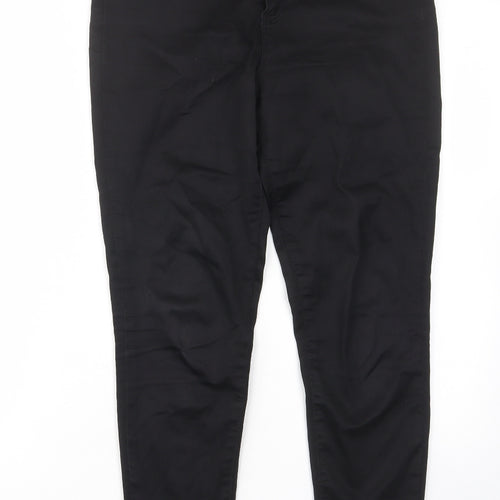 Kraus Womens Black Cotton Skinny Jeans Size 12 L27 in Regular Zip - Pockets, Belt Loops
