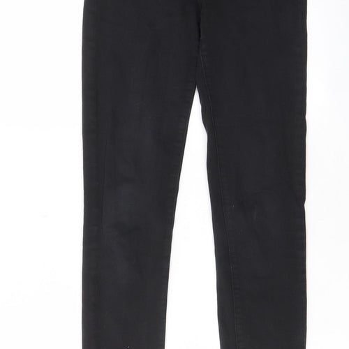 Toxik3 Womens Black Cotton Skinny Jeans Size 8 L28 in Regular Zip - Pockets, Belt Loops