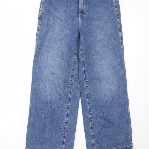 Gap Womens Blue Cotton Bootcut Jeans Size 26 in L27 in Regular Zip - Pockets, Belt Loops
