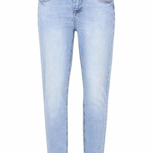 Denim & Co. Womens Blue Cotton Skinny Jeans Size 10 L28 in Regular Zip - Pockets, Belt Loops