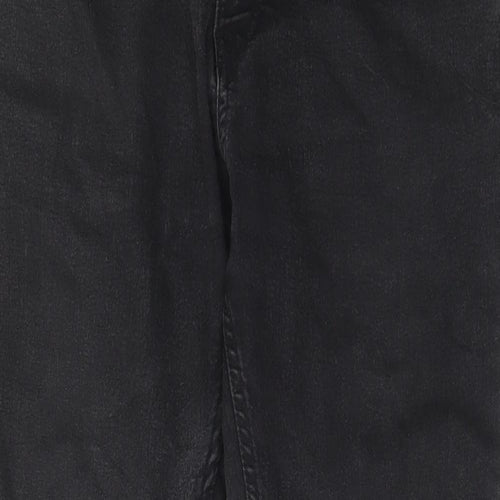 Marks and Spencer Womens Black Cotton Skinny Jeans Size 36 in L28 in Regular Zip - Short leg, Pockets