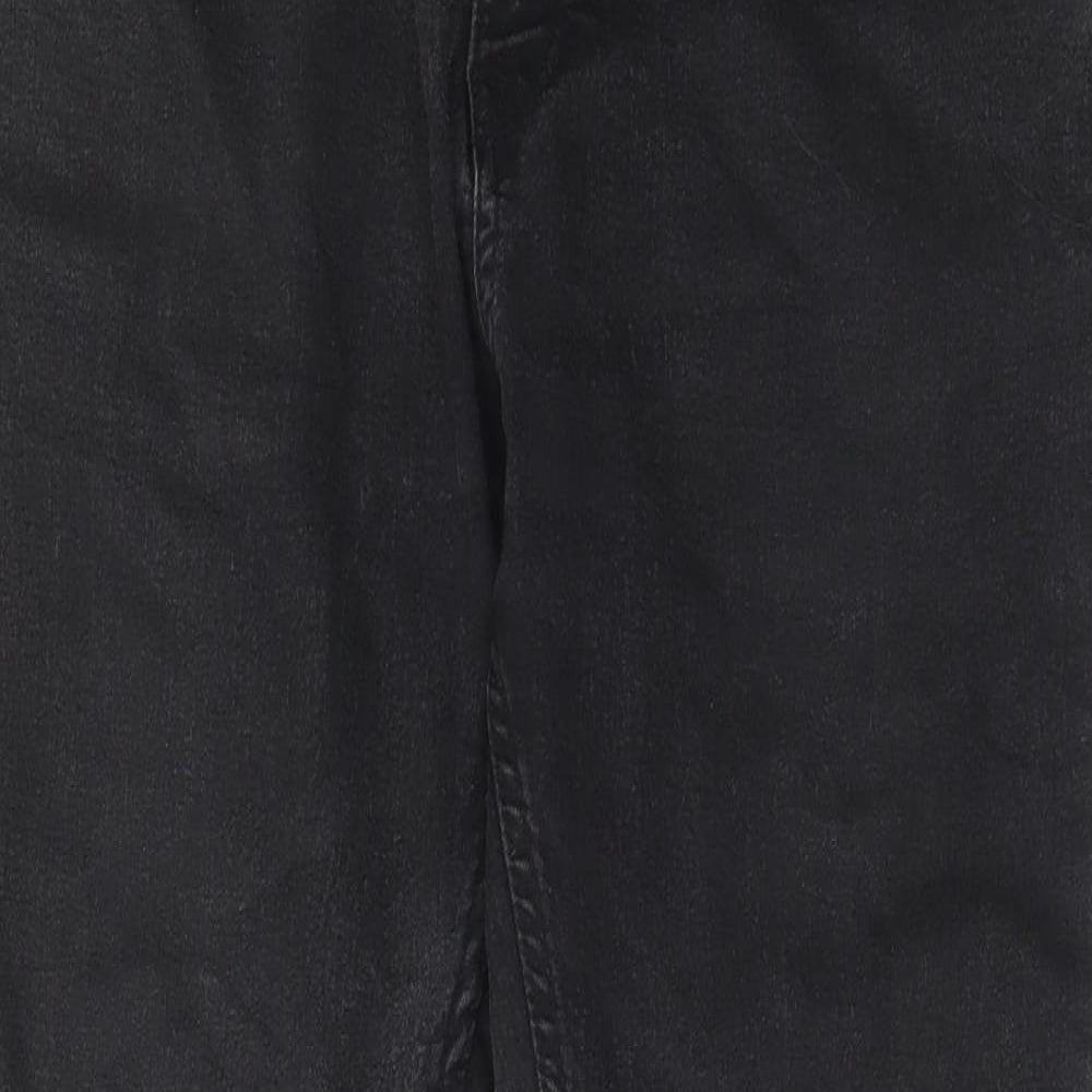 Marks and Spencer Womens Black Cotton Skinny Jeans Size 36 in L28 in Regular Zip - Short leg, Pockets