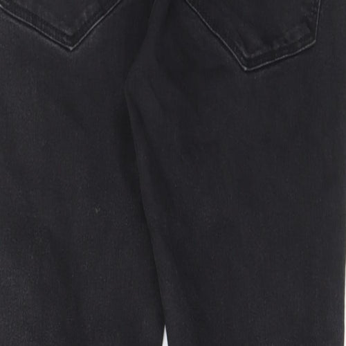 Marks and Spencer Womens Black Cotton Skinny Jeans Size 36 in L28 in Regular Zip - Short leg, Pockets