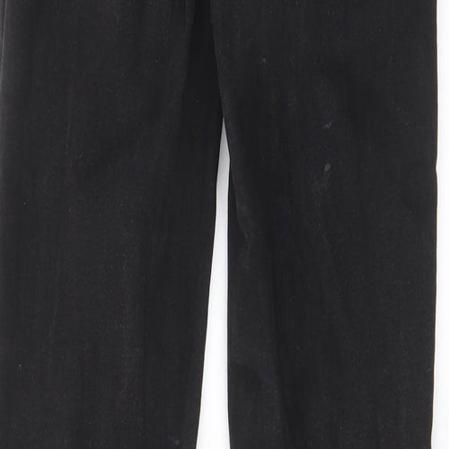 Denim & Co. Womens Black Cotton Skinny Jeans Size 10 L31 in Regular Zip - Pockets, Belt Loops