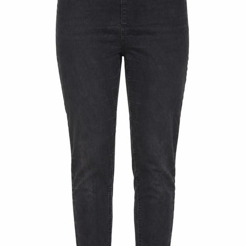 Marks and Spencer Womens Grey Cotton Skinny Jeans Size 10 L28 in Regular - Elastic waist