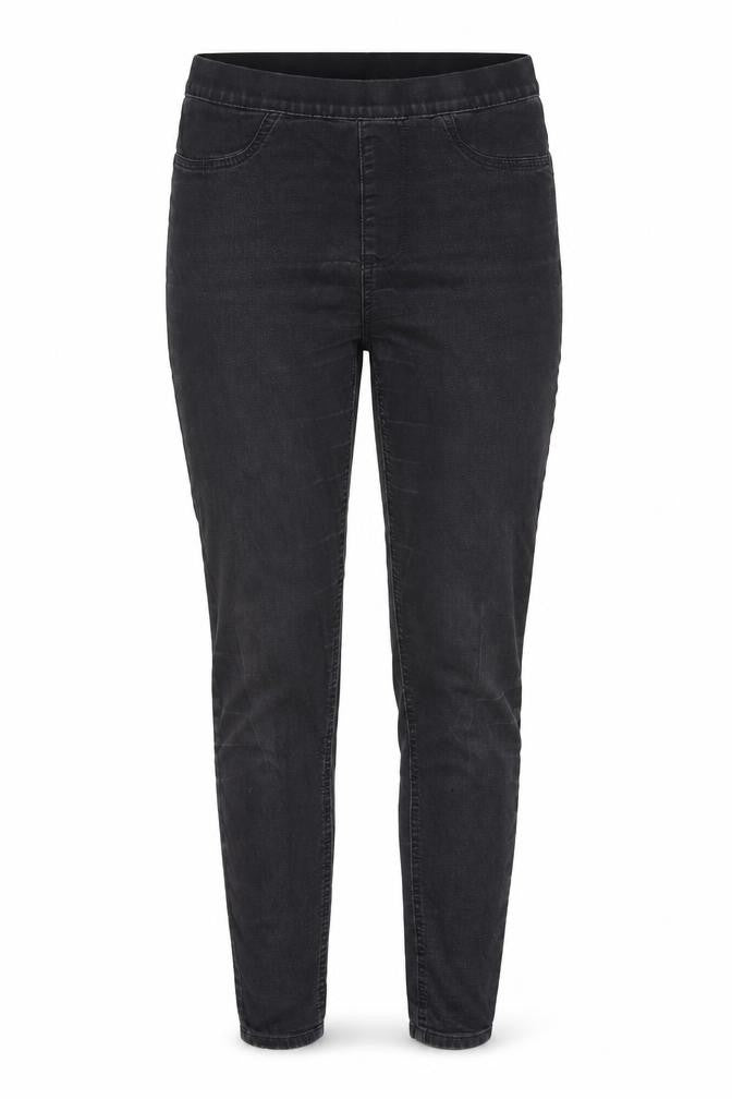 Marks and Spencer Womens Grey Cotton Skinny Jeans Size 10 L28 in Regular - Elastic waist