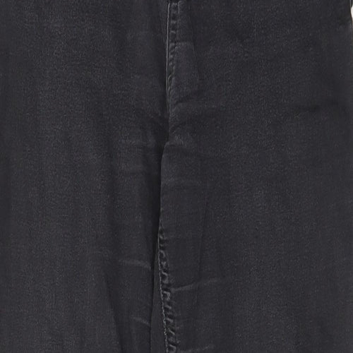 Marks and Spencer Womens Grey Cotton Skinny Jeans Size 10 L28 in Regular - Elastic waist