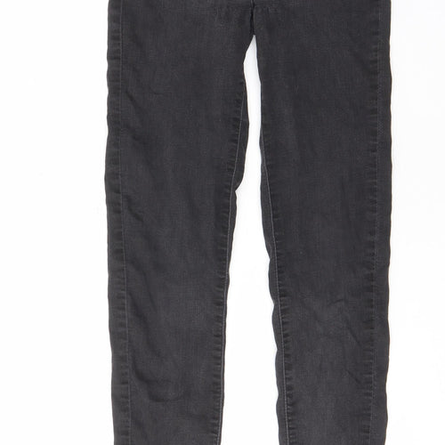 Levi's Womens Grey Cotton Skinny Jeans Size 25 in L29 in Regular Zip - Pockets, Belt Loops, Logo