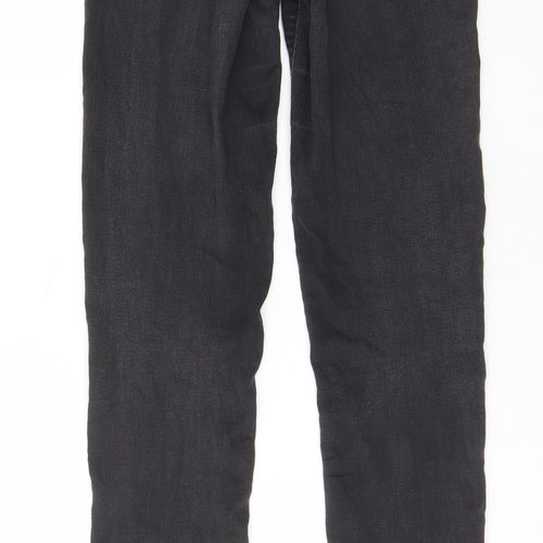 Levi's Womens Grey Cotton Skinny Jeans Size 25 in L29 in Regular Zip - Pockets, Belt Loops, Logo