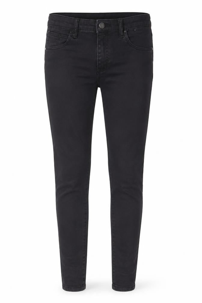 Denim & Co. Womens Black Cotton Skinny Jeans Size 10 L28 in Regular Zip - Pockets, Belt Loops
