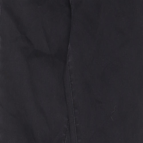 Denim & Co. Womens Black Cotton Skinny Jeans Size 10 L28 in Regular Zip - Pockets, Belt Loops