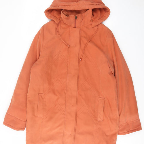 Klass Womens Pink Jacket Coat Size L Zip - Pockets, Lined