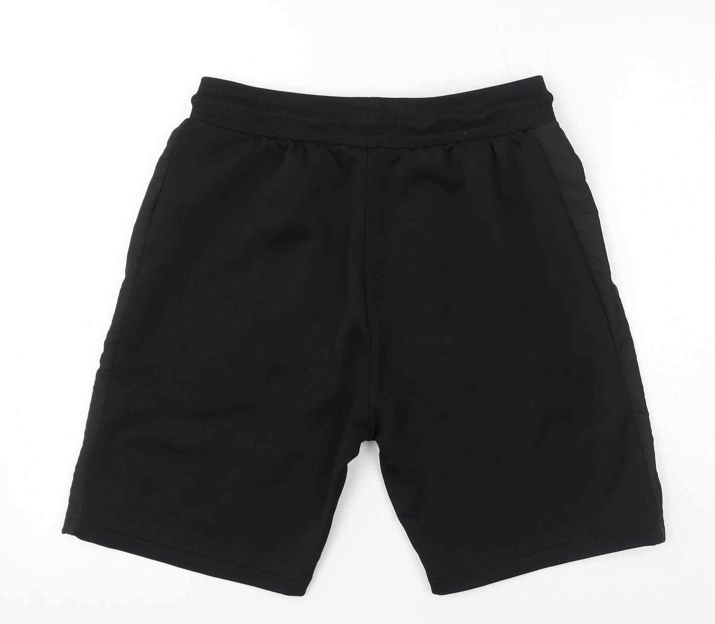 McKenzie Mens Black Polyester Sweat Shorts Size M L8 in Regular Drawstring