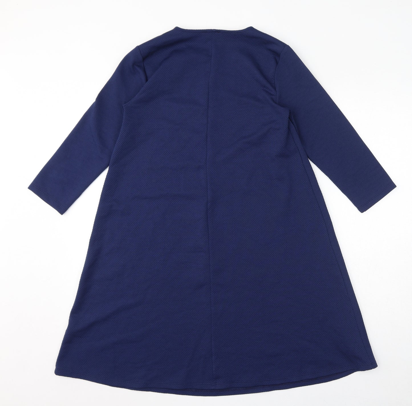 ASOS Womens Blue Polyester A-Line Size 10 Round Neck Pullover - Maternity