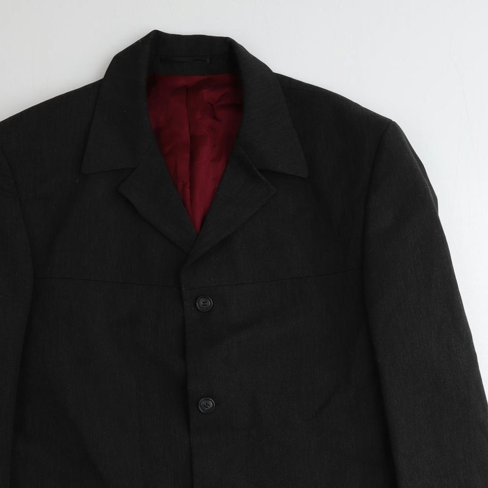 Copperstone Mens Grey Polyester Jacket Suit Jacket Size 42 Regular