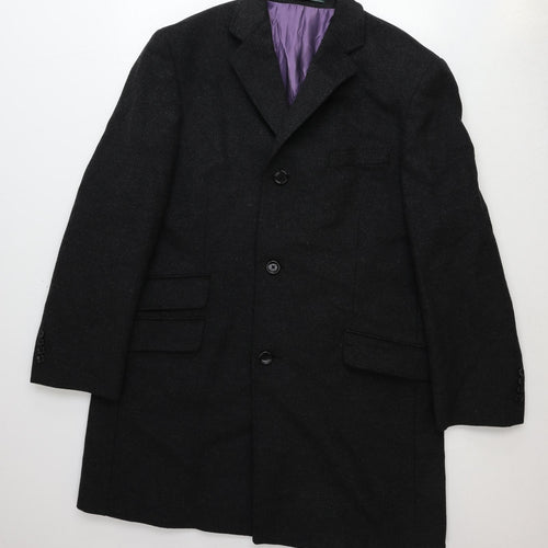 Greenwoods Mens Grey Wool Jacket Blazer Size 44 Regular